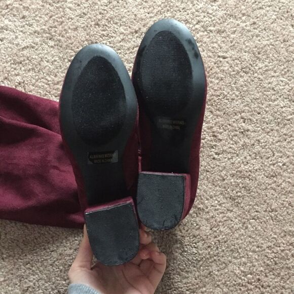 Lulu's Burgundy Suede Over-the-Knee Boots - Picture 8 of 8